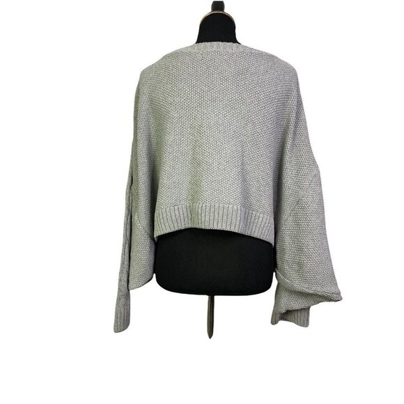 TOPSHOP Crop Batwing‎ Sleeve Cable Sweater Size 8/12 (UK M/L) - Picture 5 of 9